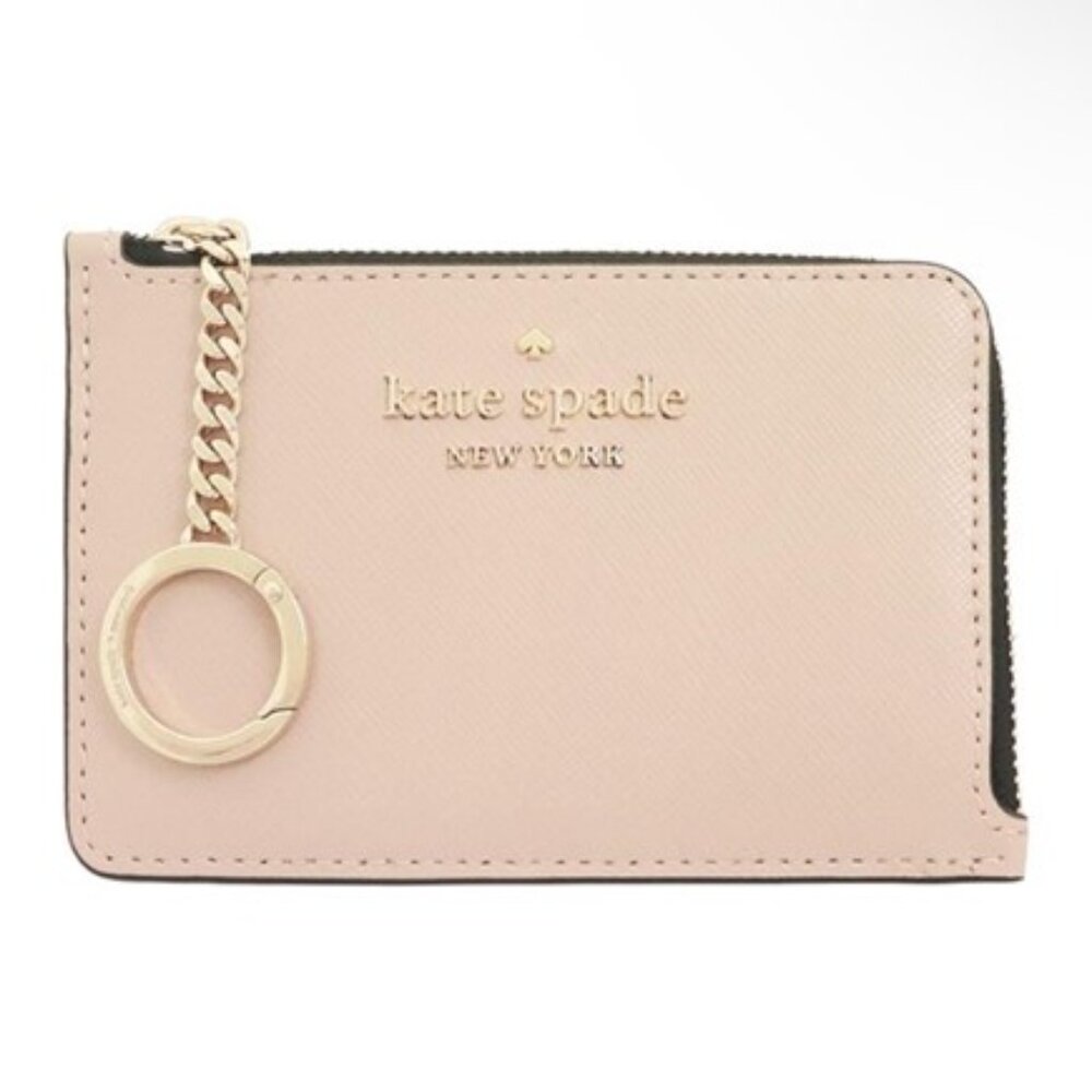 Kate Spade Staci Colorblock Medium L-zip Card Holder NWT